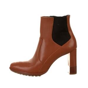 Ulla Johnson 6 Clement $645 Chelsea Boots Saddle Leather Pull On Ankle Brown 36